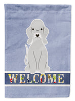 Bedlington Terrier Blue Welcome Flag Garden Size BB5671GF