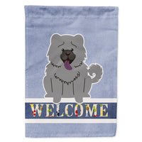 Chow Chow Blue Welcome Flag Canvas House Size BB5720CHF