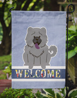 Chow Chow Blue Welcome Flag Garden Size BB5720GF