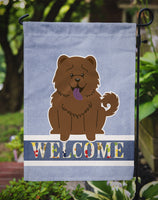 Chow Chow Chocolate Welcome Flag Garden Size BB5722GF