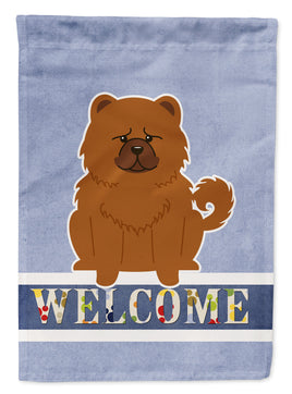 Chow Chow Red Welcome Flag Garden Size BB5723GF