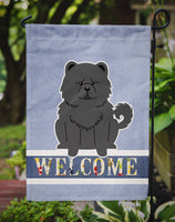 Chow Chow Black Welcome Flag Garden Size BB5724GF