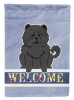 Chow Chow Black Welcome Flag Garden Size BB5724GF