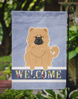 Chow Chow Cream Welcome Flag Garden Size BB5725GF