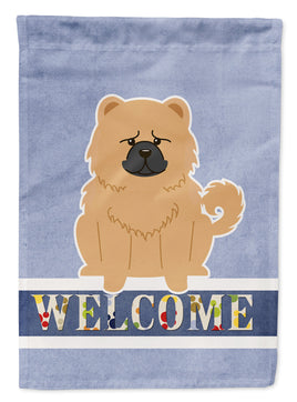 Chow Chow Cream Welcome Flag Garden Size BB5725GF