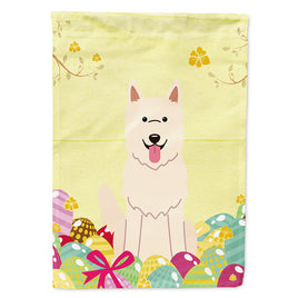 Easter Eggs White German Shepherd Flag Canvas House Size BB6045CHF