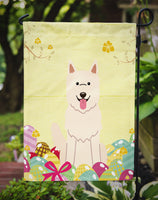 Easter Eggs White German Shepherd Flag Garden Size BB6045GF