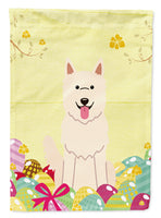 Easter Eggs White German Shepherd Flag Garden Size BB6045GF