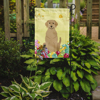 Easter Eggs Yellow Labrador Flag Garden Size BB6055GF