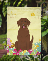 Easter Eggs Chocolate Labrador Flag Garden Size BB6056GF