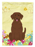 Easter Eggs Chocolate Labrador Flag Garden Size BB6056GF