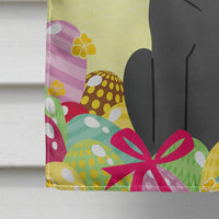 Easter Eggs Black Labrador Flag Canvas House Size BB6057CHF