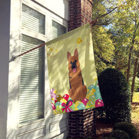 Easter Eggs German Shepherd Flag Canvas House Size BB6067CHF