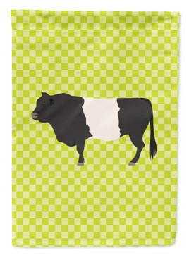 Belted Galloway Cow Green Flag Garden Size