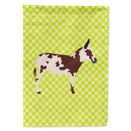 American Spotted Donkey Green Flag Canvas House Size BB7677CHF