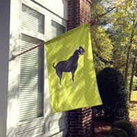 Black Bengal Goat Green Flag Canvas House Size BB7710CHF