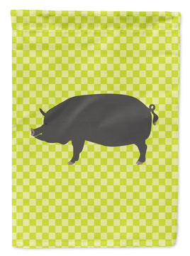 Berkshire Pig Green Flag Garden Size