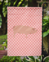 American Landrace Pig Pink Check Flag Garden Size