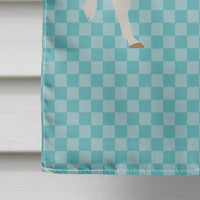 Ayrshire Cow Blue Check Flag Canvas House Size BB8001CHF