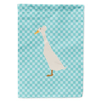 Bali Duck Blue Check Flag Canvas House Size BB8033CHF