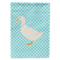 American Pekin Duck Blue Check Flag Canvas House Size BB8034CHF