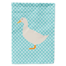 American Pekin Duck Blue Check Flag Canvas House Size BB8034CHF