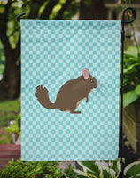 Chinchilla Blue Check Flag Garden Size