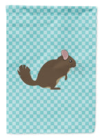 Chinchilla Blue Check Flag Garden Size