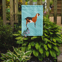 Anglo-nubian Nubian Goat Blue Check Flag Garden Size