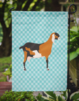 Anglo-nubian Nubian Goat Blue Check Flag Garden Size