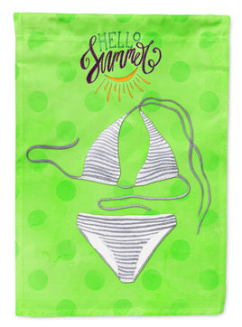 Bikini Swimsuit Green Polkadot Flag Garden Size BB8195GF