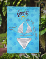 Bikini Swimsuit Blue Polkadot Flag Garden Size BB8196GF