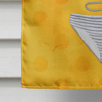 Bikini Swimsuit Yellow Polkadot Flag Canvas House Size BB8197CHF