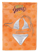 Bikini Swimsuit Orange Polkadot Flag Garden Size BB8198GF