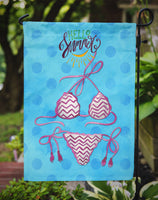 Bikini Swimsuit Blue Polkadot Flag Garden Size BB8201GF