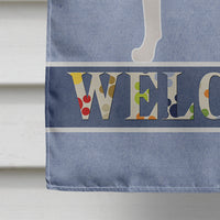 Ariege Pointer Welcome Flag Canvas House Size BB8272CHF