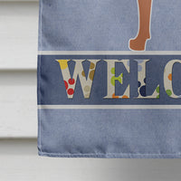 Bavarian Mountian Hound Welcome Flag Canvas House Size BB8285CHF