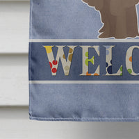 Bergamasco Shepherd Welcome Flag Canvas House Size BB8291CHF