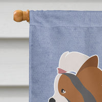 Biewer Terrier Welcome Flag Canvas House Size BB8308CHF