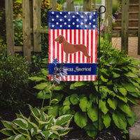 Bavarian Mountian Hound American Flag Garden Size BB8366GF