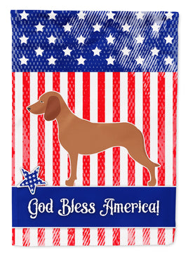 Bavarian Mountian Hound American Flag Garden Size BB8366GF