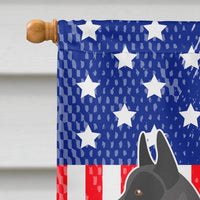 Australian Cattle Dog American Flag Canvas House Size BB8370CHF