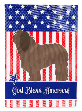 Bergamasco Shepherd American Flag Garden Size BB8372GF