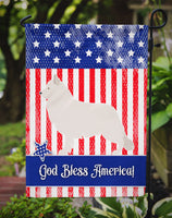 Berger Blanc Suisse American Flag Garden Size BB8373GF