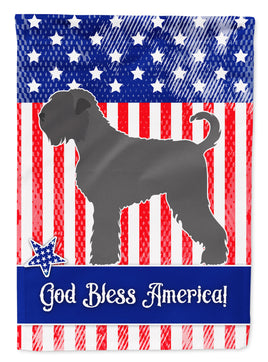 Black Russian Terrier American Flag Garden Size BB8374GF