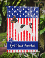 American Toy Fox Terrier American Flag Garden Size BB8387GF