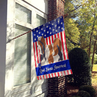 Biewer Terrier American Flag Canvas House Size BB8389CHF