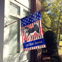 Alaskan Malamute American Flag Canvas House Size BB8405CHF