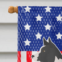 Canaan Dog American Flag Canvas House Size BB8410CHF