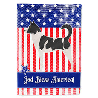 Canaan Dog American Flag Canvas House Size BB8410CHF